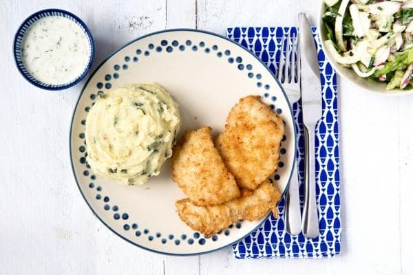 Crispy Fish with Caper Lime Sauce