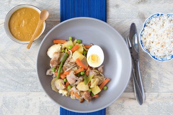 Gado gado with chicken