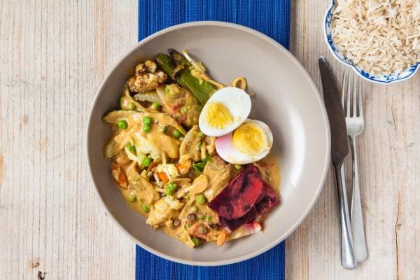 Gado gado with tempeh