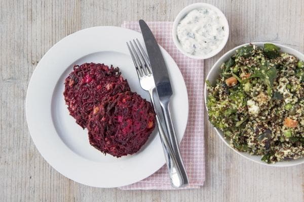 My Favourite Beetroot & Feta Burger
