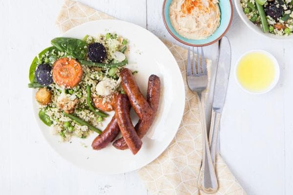 Moroccan Sausages with Couscous