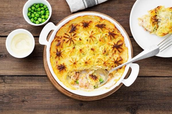 Fish Pie with Spinach