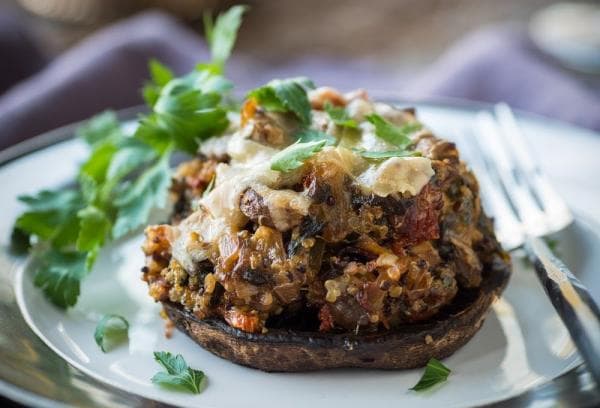 Portobello met geitenkaas