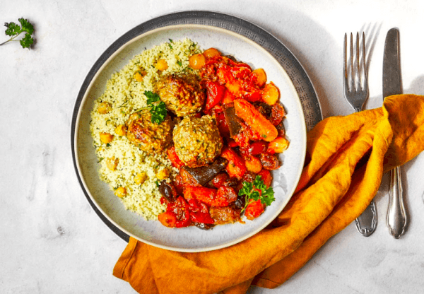 Ottolenghi's Chicken Meatballs with Winter Couscous