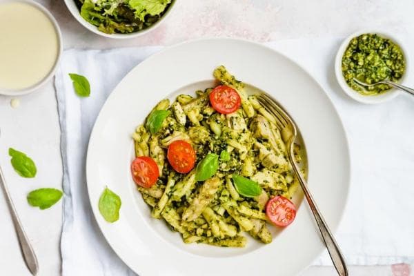Geroosterde kip met pesto