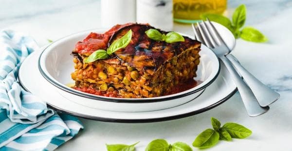 Vegetable Lasagne with Mozzarella