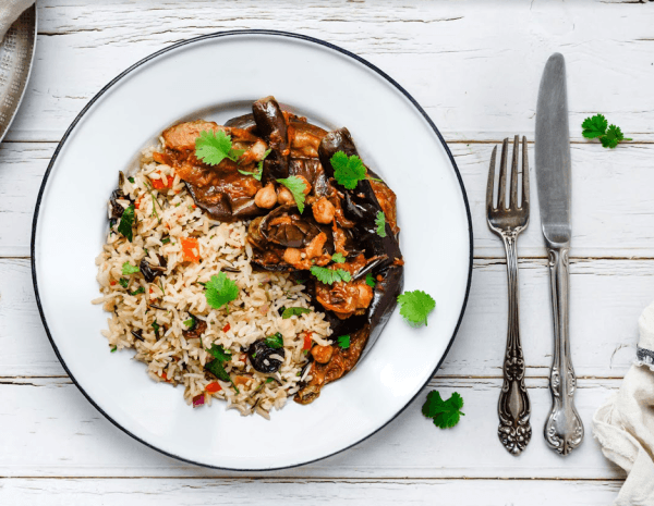 Aubergine met tamarinde