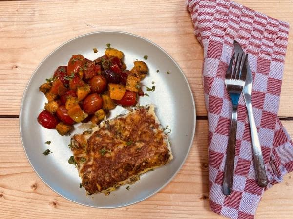 Lasagne met venkel en prei