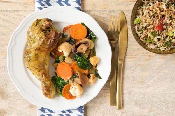 Grilled Chicken with Wild Rice