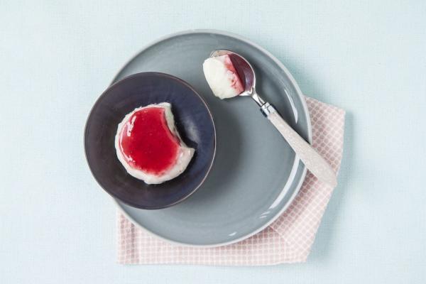 Panna Cotta with Red Berries
