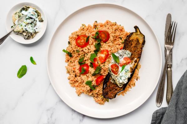 Turkish Aubergine with Kisir