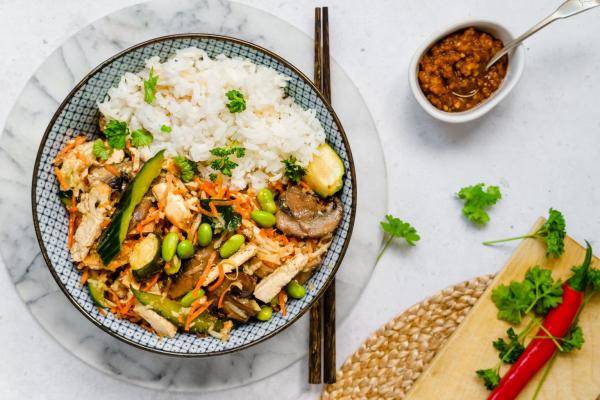 Asian style veggie bowl
