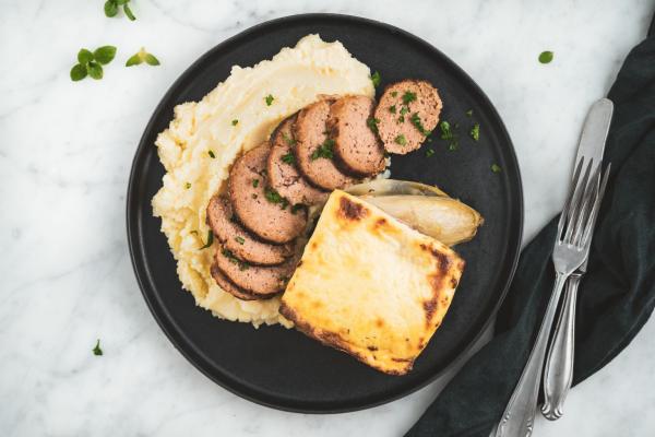 Witlof uit de oven met gehaktbal