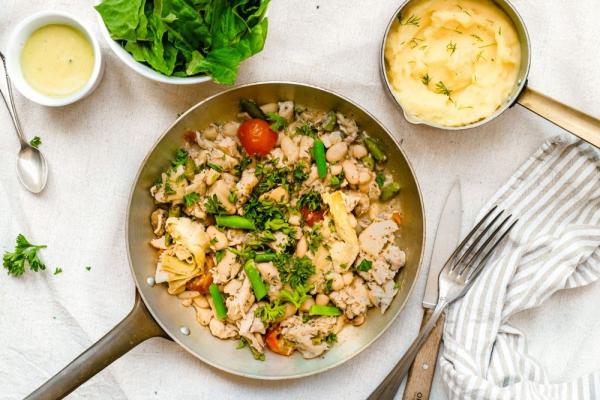 Chicken Cassoulet with Tarragon