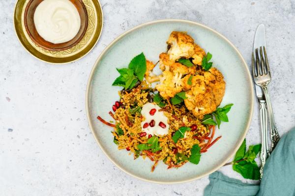 Baharat Cauliflower with Pomegranate