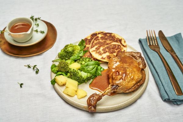 Confit Duck Leg with Luxury Gravy