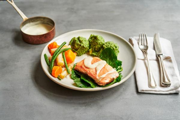Zalm met beurre blanc