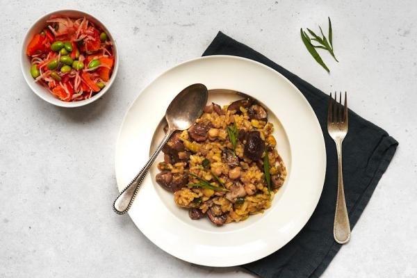 Saffron Risotto with Courgette