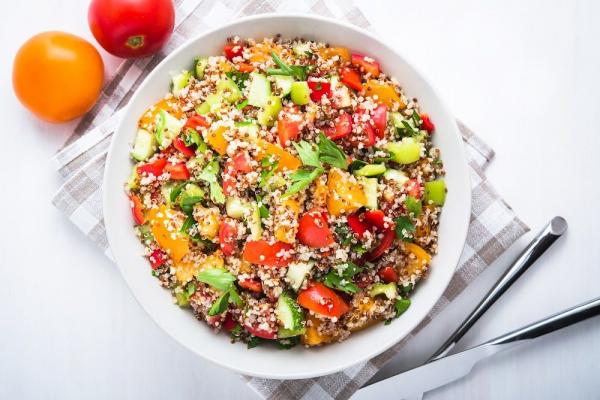 Quinoa Bowl with Sticky Tempeh