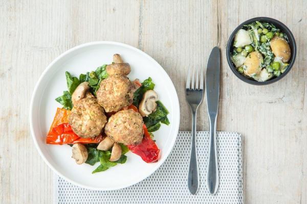 Meatballs with Potato Salad