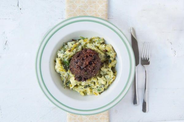 Leek Mash with Meatball
