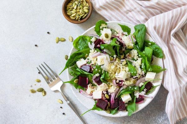Pearl Barley Salad with Beetroot and Feta