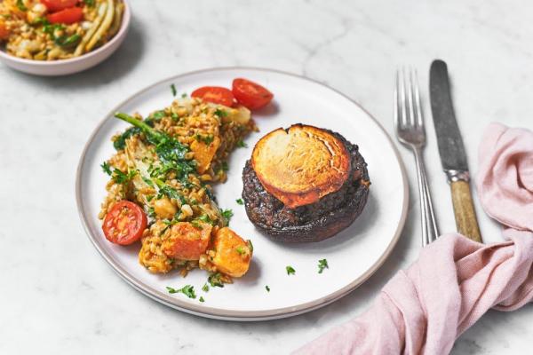 Portobello with Goat Cheese