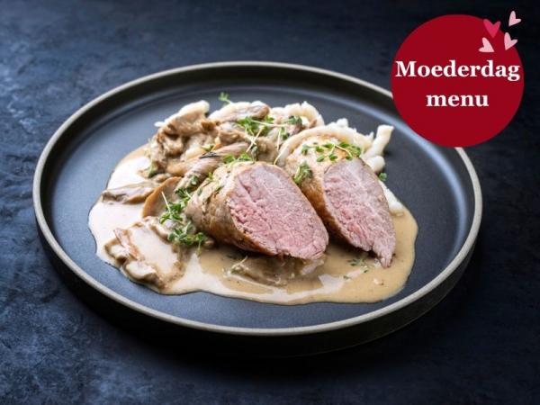 Veal Roulade in White Wine Sauce