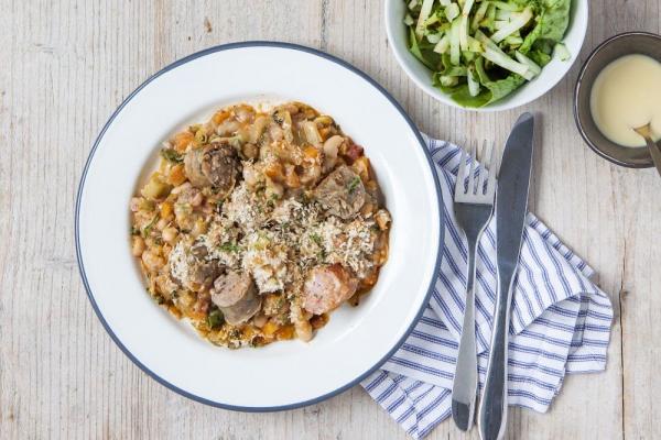 Cassoulet of White Beans and Sausage