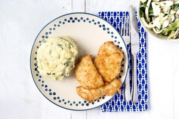 Kibbeling with Coleslaw