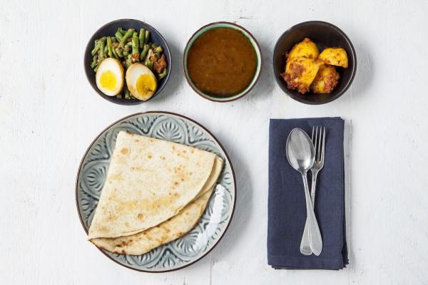 Javaanse roti met ei