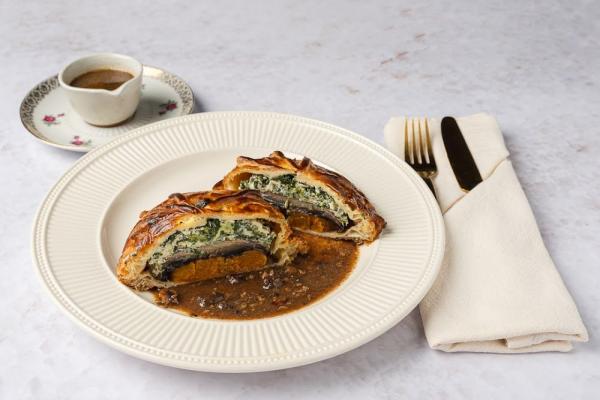 Portobello and Pumpkin Pithivier