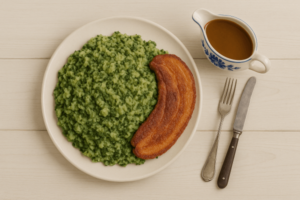 Kale Mash with Pork Belly