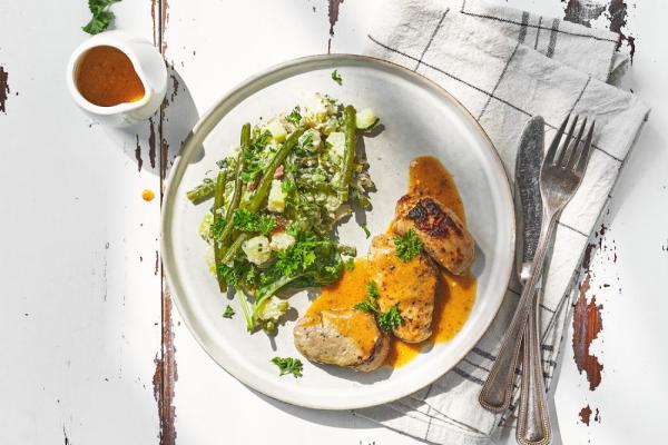 Pork Tenderloin in Mustard Sauce