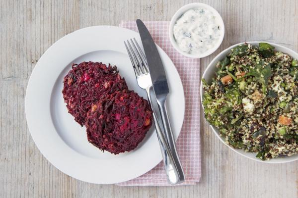 Mijn favoriete biet&feta burger