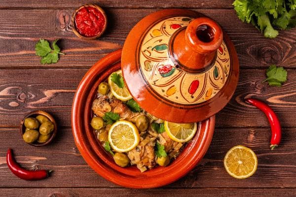 Chicken Tagine with Olives