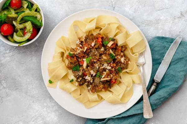 Italian Wild Boar Stew with Pappardelle