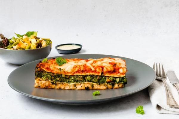 Lasagne with Smoked Salmon and Spinach