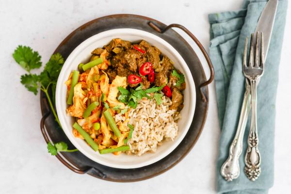 Madras beef curry