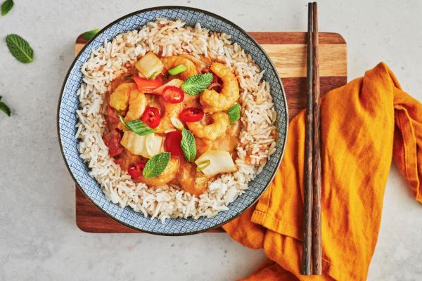 Thai Red Curry with Prawns