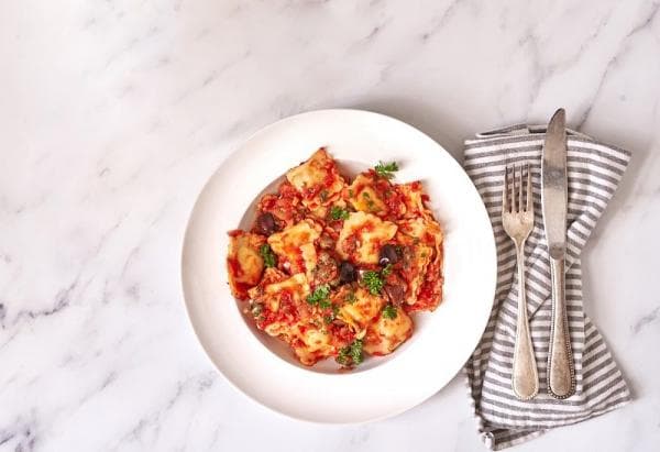 Ravioli with Ricotta and Aubergine