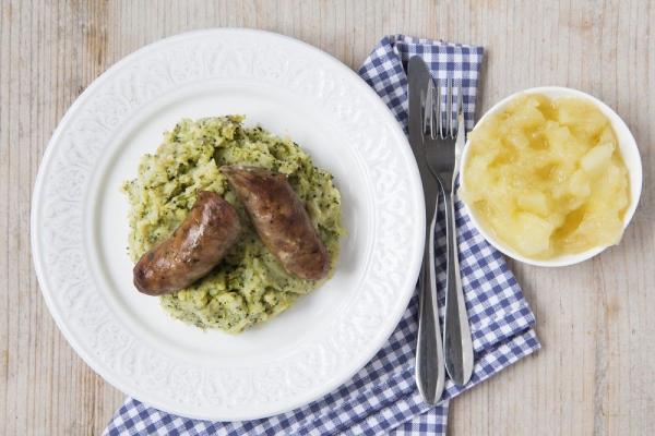 Sausage with Summer Mash