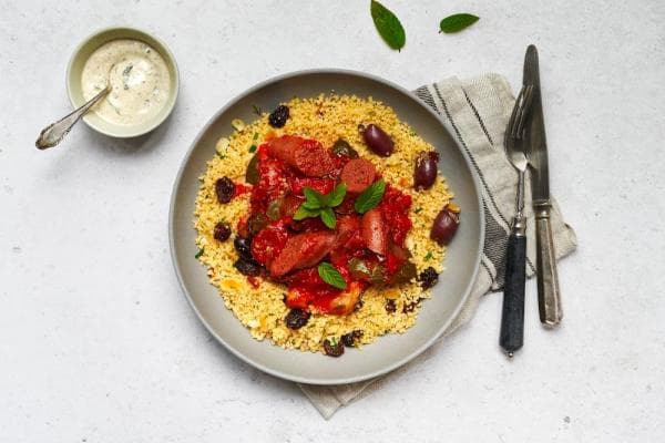 Marokkaanse ratatouille met merguez