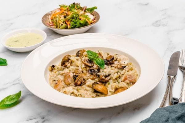 Truffelrisotto met kip