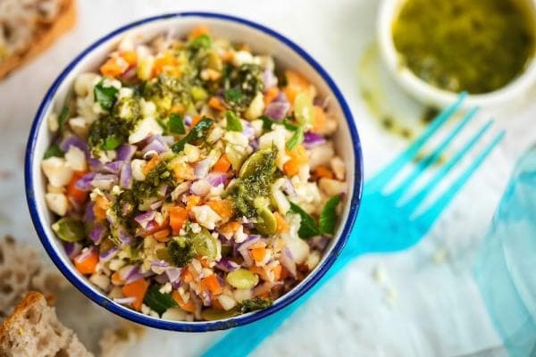 Freekeh Salad with Pumpkin