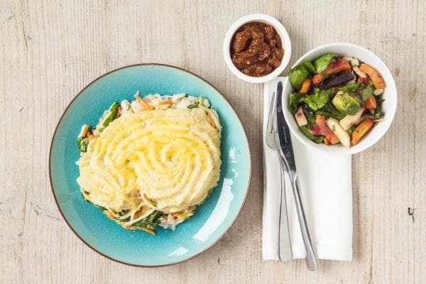 Fish pie met spinazie