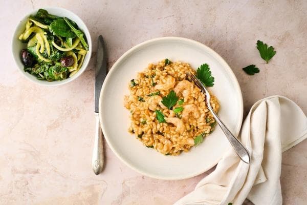 Risotto met langoustine bisque