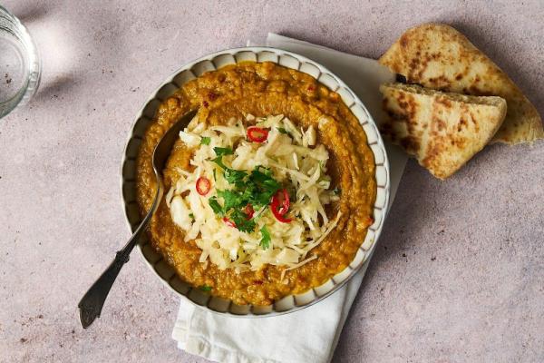 Lentil Stew with Paratha