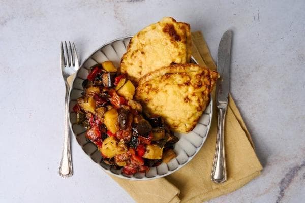 Savory Crepes with Mediterranean Vegetables