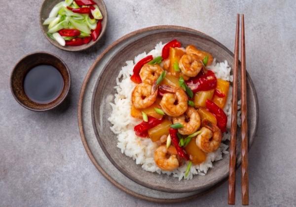 Sweet and Sour Prawns